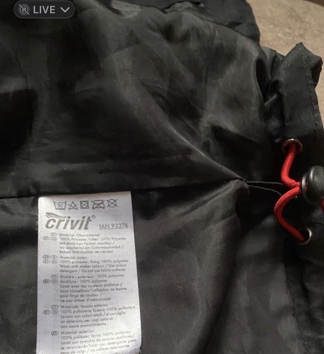 Куртка ветровка дождевик