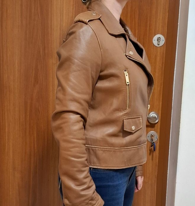 Geaca piele Massimo Dutti