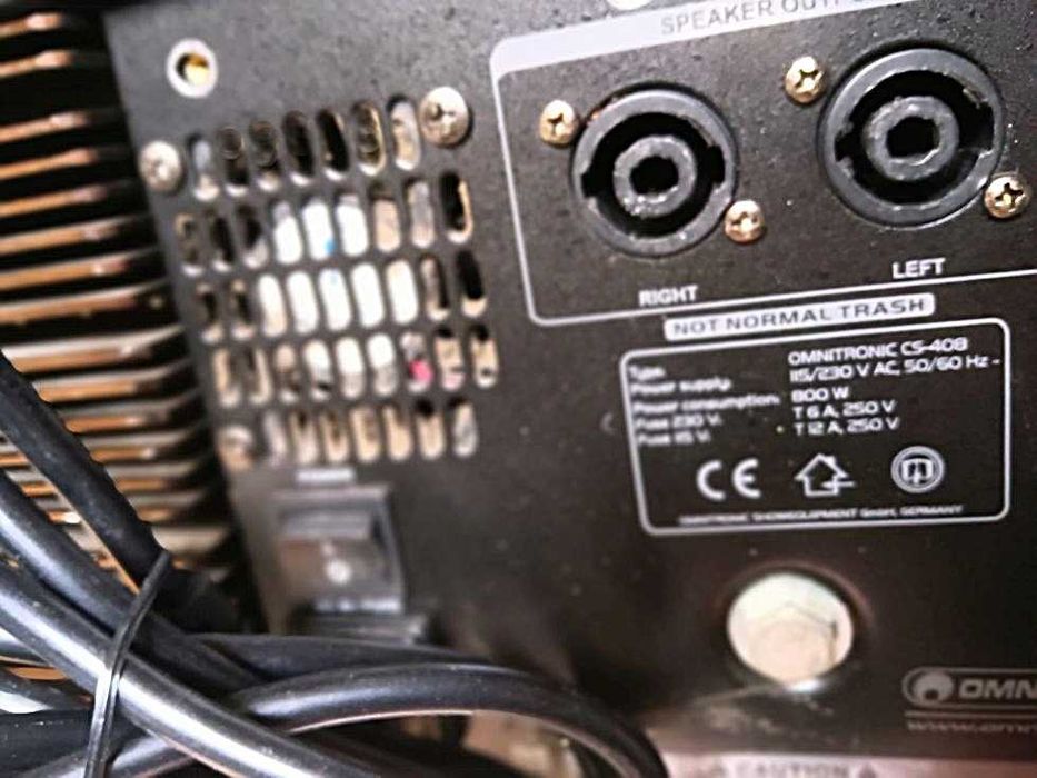 Усилвател 400 вата с миксер, ехо, ефекти, Power Mixer, може +тонколони