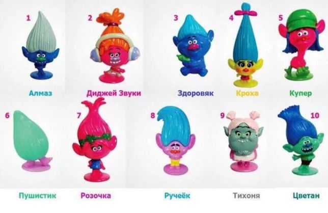 Герои тролли имена фото