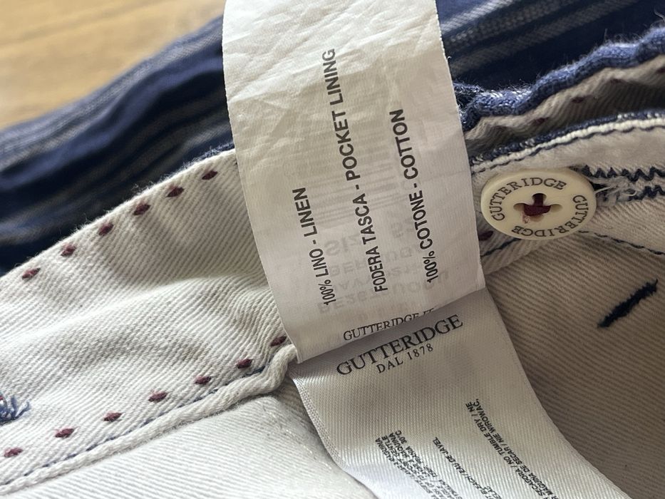 GUTTERIDGE 1878 - Made in ITALY   : 100% Лен размер 52-Л / Оригинал