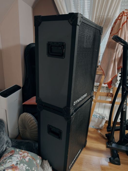 Тонколони Dynacord fe 15.2,стъпало RCF и  миксер Mackie
