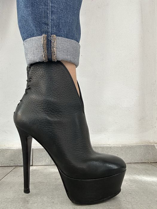 Ghete dama,piele naturala interior/exterior, marca Why Denis,nr 39