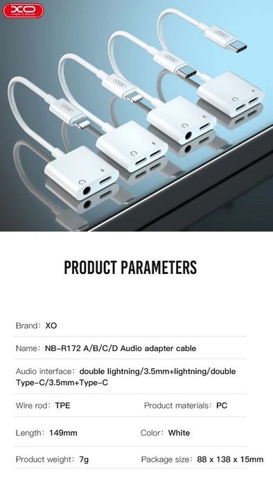 Cablu adaptor 2 in 1