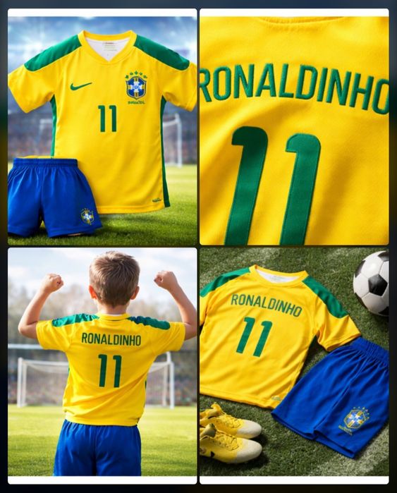 RONALDINHO детско юношески футболни екипи РЕТРО екипи