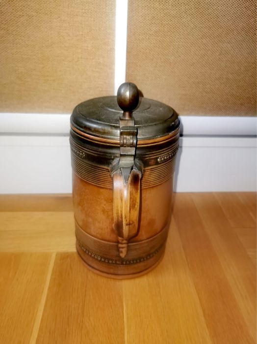 Халба бира огромна керамична капак традиционна ръчна изработка 2,5 л.