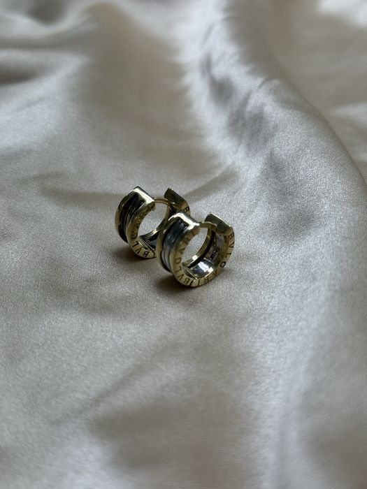 Золотые серьги Булгари