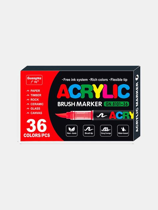 Маркеры акриловые Guangna наборы 12-408 штук
