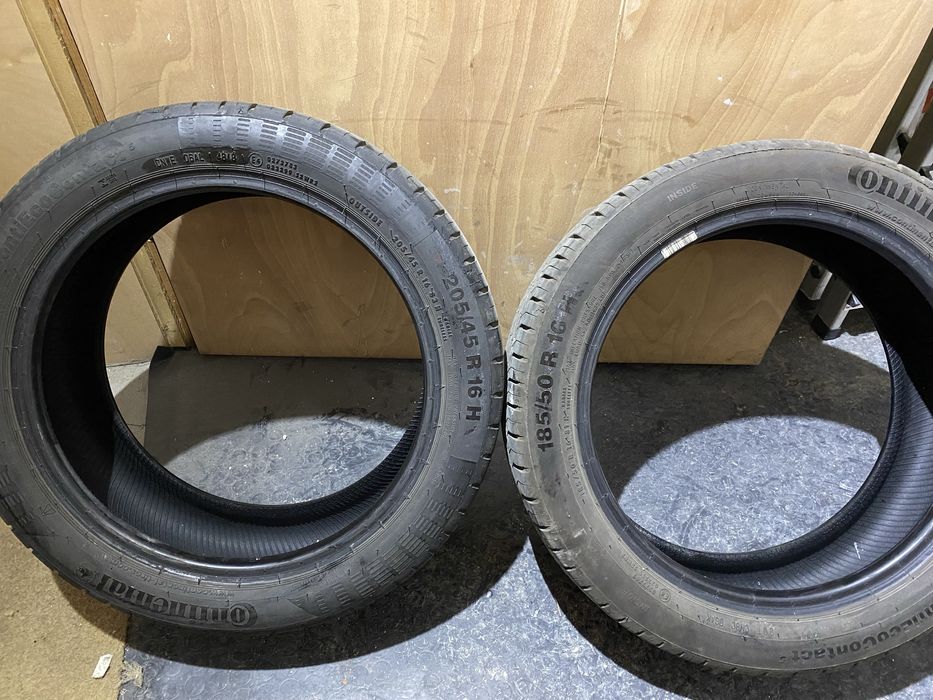 SMART 453 -комплект 4 бр. ЛЕТНИ - CONTINENTAL 205/45 R16 и 185/50 R16