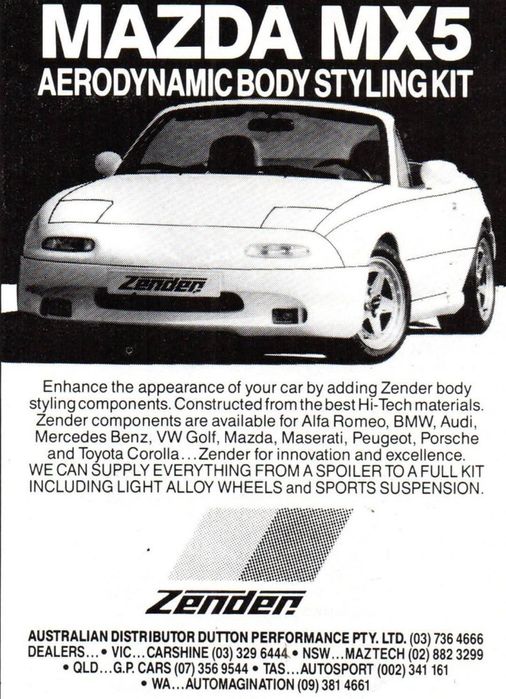 Kit Zender pentru Mazda Mx-5 NA