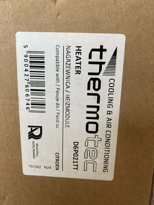 Radiator thermotec D6p021tt Citroen/Peugeot