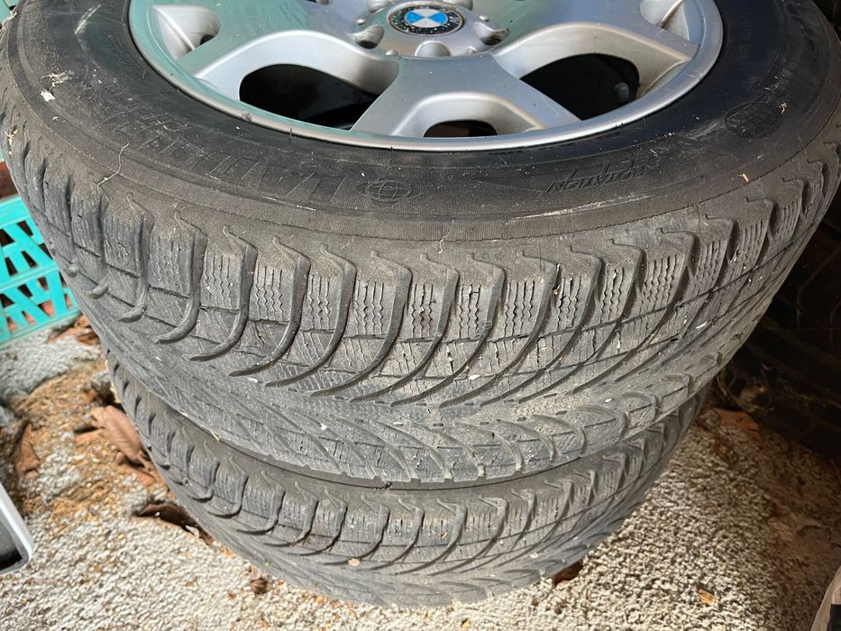 Джанти с  зимни гуми  Мишелин bmw X5