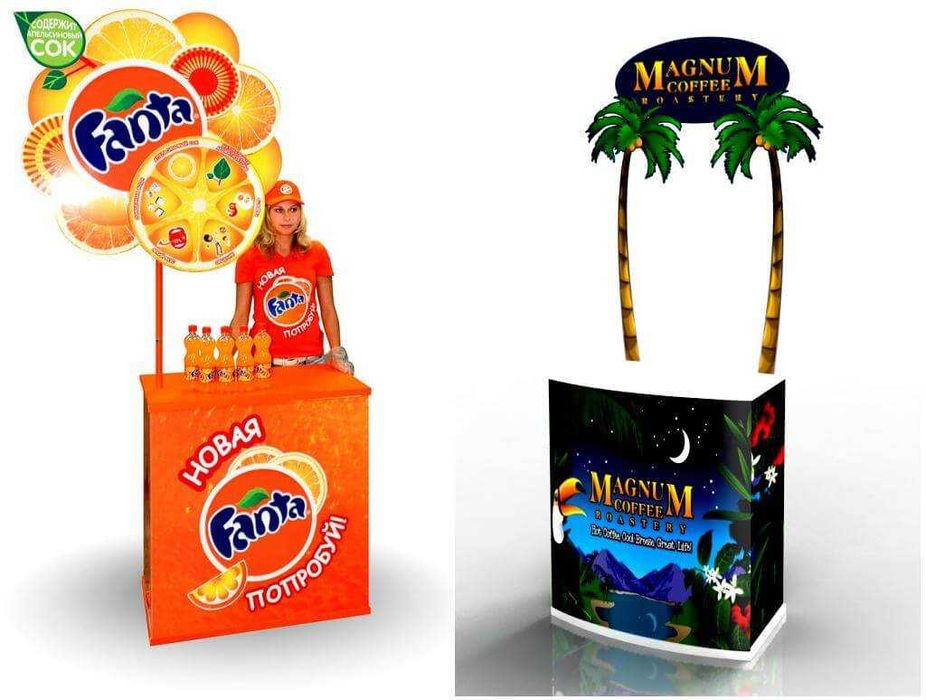 Промо стойки фотозоны поп ап и ролл ап конструкции на арендной основе!