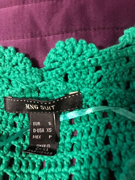 Bolero verde, foarte modern, din bumbac firma Mango