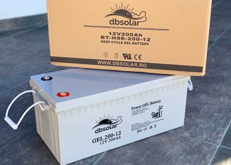 acumulator solar cu gel 12 volti 200Ah 2 bucați disponibile