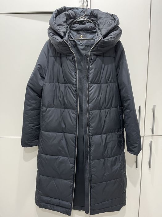 Пуховик зимний синий