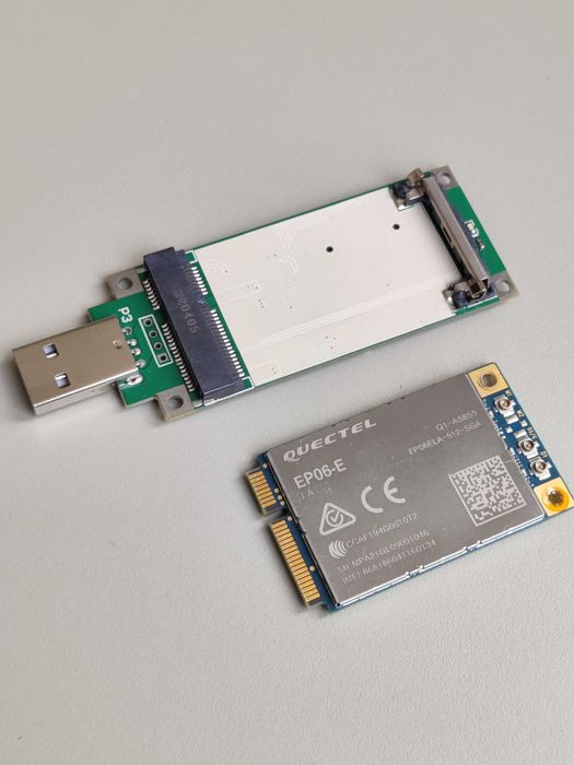 Модем QUECTEL EP06-E LTE miniPCIE + usb adapter адаптер