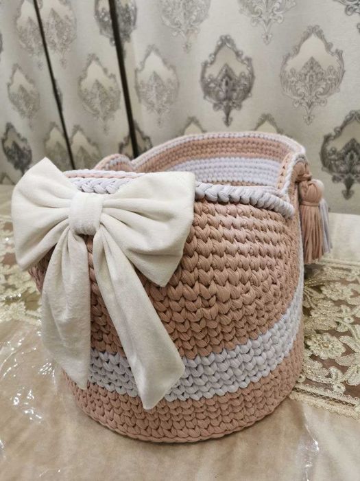 Вязаная люлька ручной работы