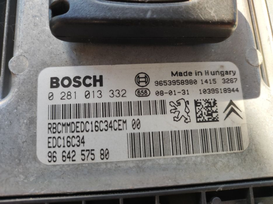 Компютър+BSI модул+ключ за Пежо-308,1.6HDI-109к.с.