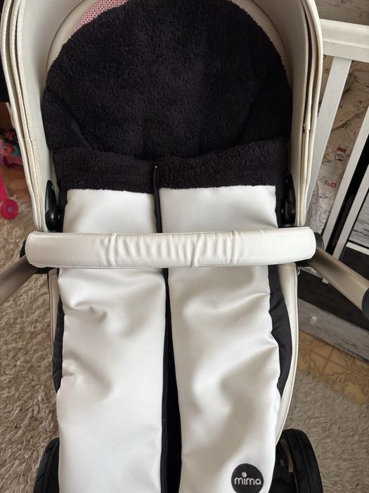 Бебешка Количка 2в1 Mima Xari Snow White - rose gold