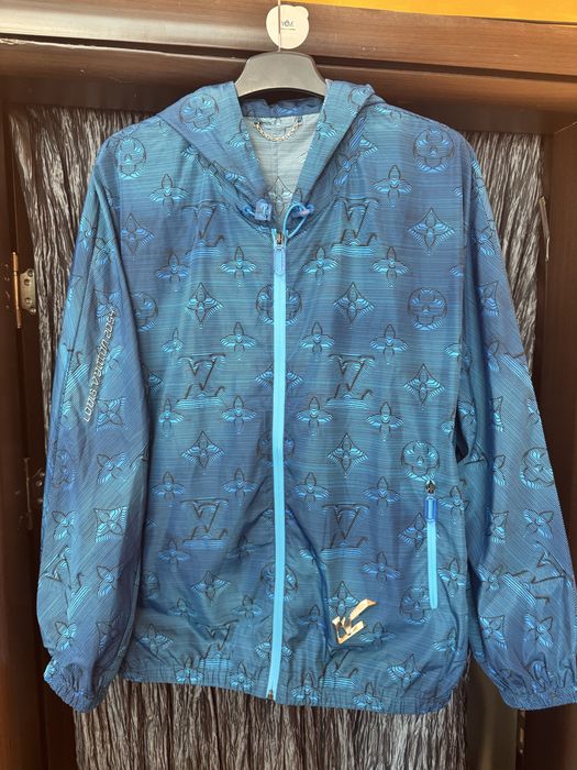 Louis Vuitton 2054 Printed Windbreaker Hoodie Jacket