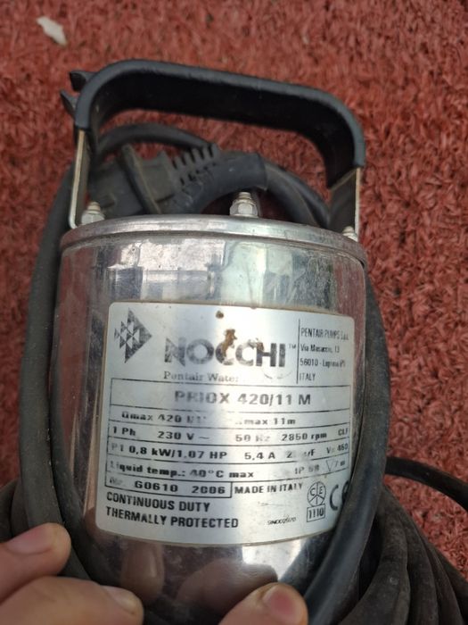 Pompă submersibilă Nocchi Pentair PRIOX 420/11 M – 0,8 kW