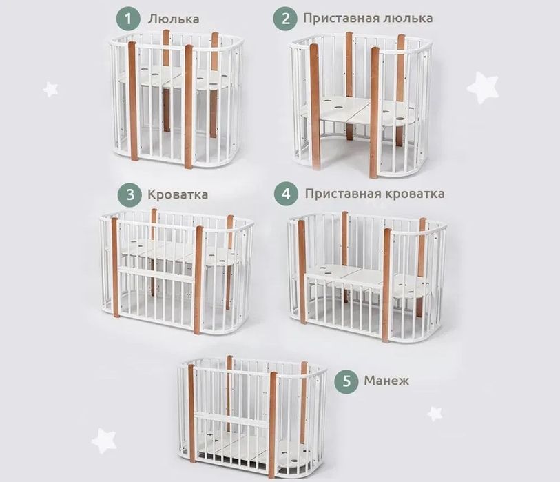 Детская кроватка Nuvola lux