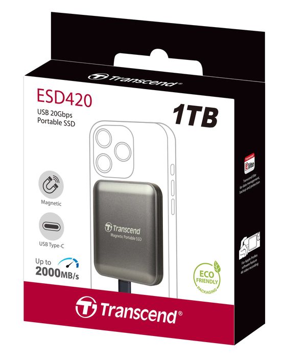 Внешний SSD накопитель Transcend, Portable SSD ESD420C