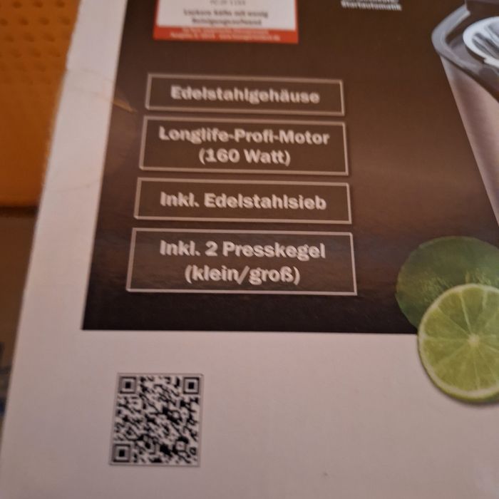 Електрическа сокоизтисквачка за цитруси внос от Германия