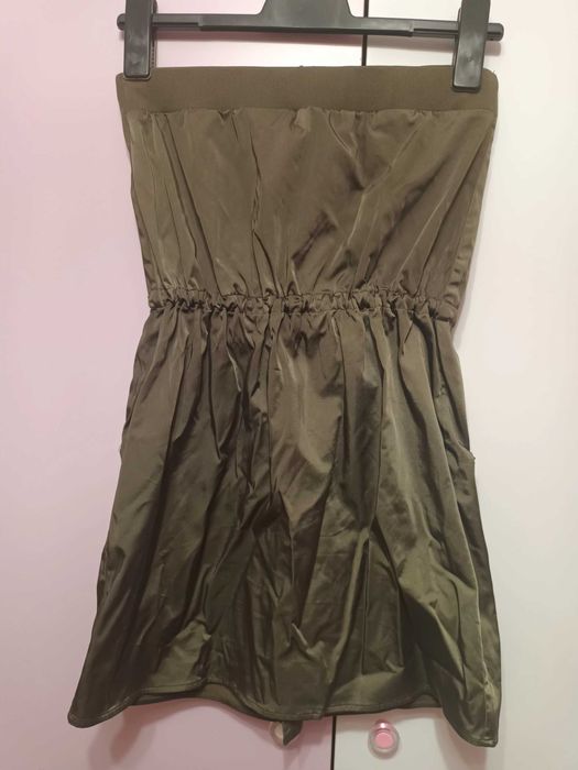 Рокля zara хс, цвят каки