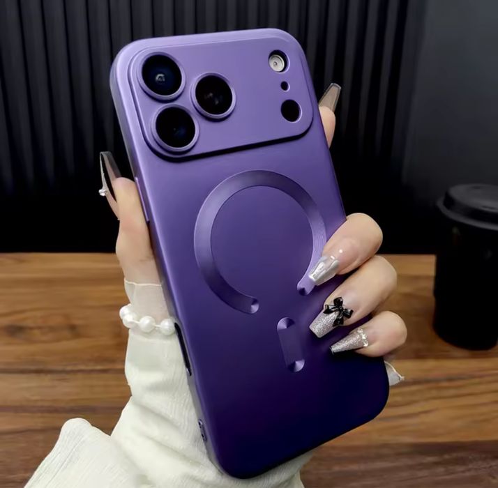 Husa Magnetica Silicon Lucioasa Slim - Iphone 17 18 PRO 17 18 PRO MAX 17 17 AIR