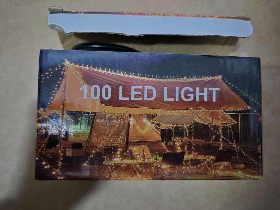 Instalatie brad multicolora 100leduri