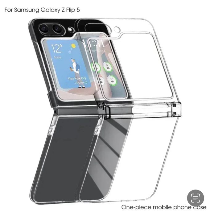Samsung Z FLIP FOLD 5 Husa Hard Plastic Crystal Protectie Laterala