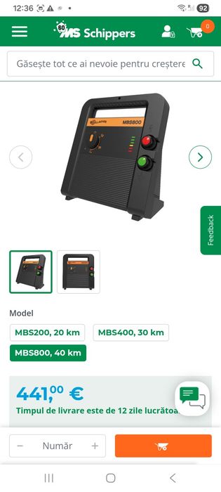 De vanzare Gallager Mbs 800 40km