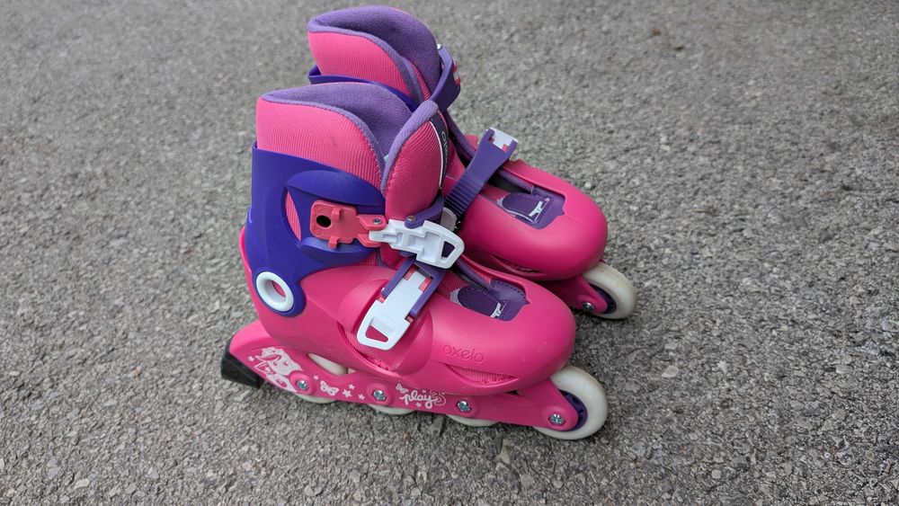 Детски ролери Oxelo PLAY 3, розово/лилаво Номер EU 30-32