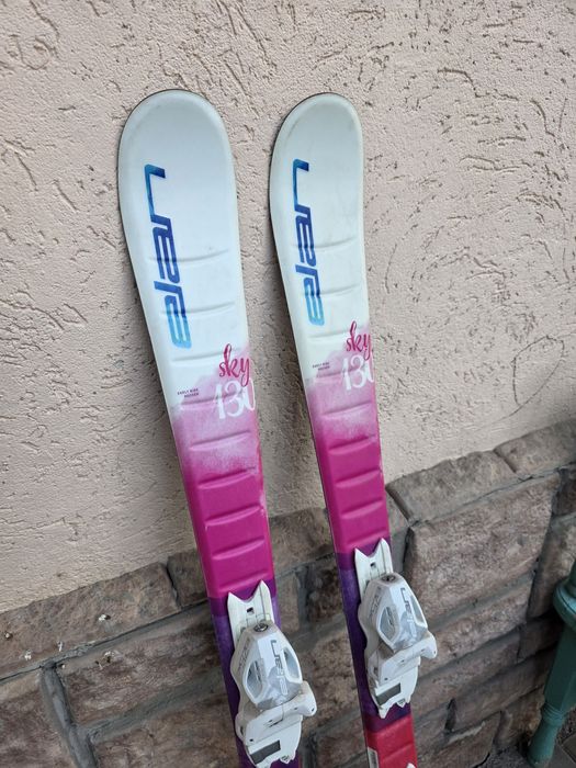 Продам лыжи ELAN с ботинками BIWEC для девочки