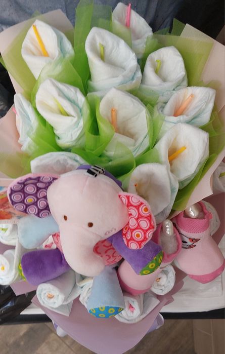 Букет от памперси!