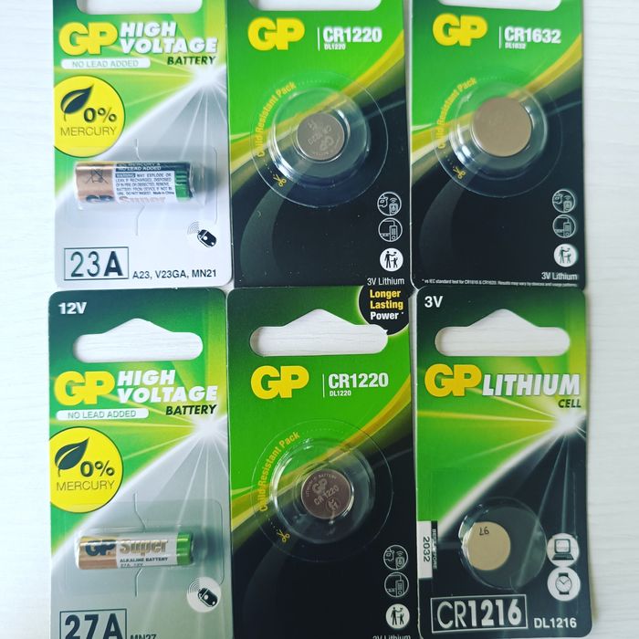 Батарейки для часов и пультов сигнализации