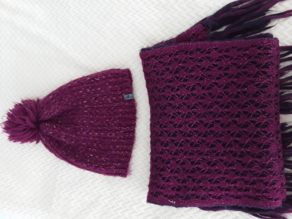 Комплект шал и шапка