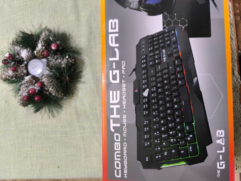 Комплект 4 в 1 за геймъри - The G-Lab - Sulfur Combo