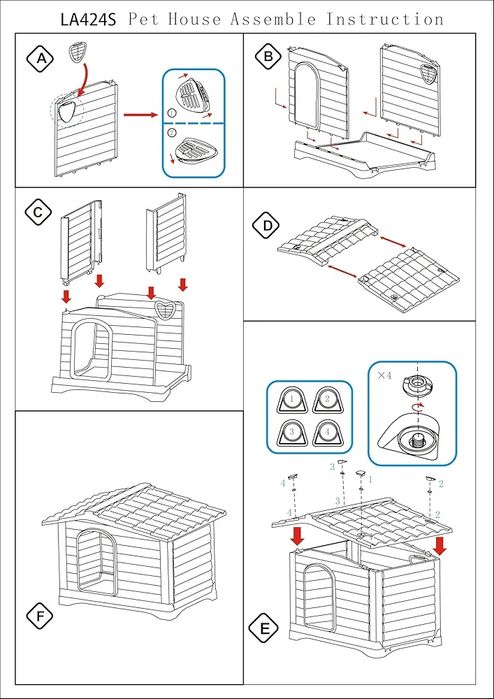 Голяма къщичка за домашни любимци. Безплатна доставка