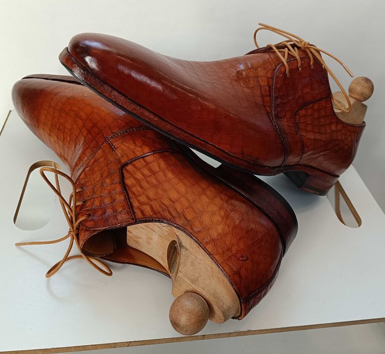 Pantofi de lux 42 42.5 43 45.5 46.5 47 Greve NOI lucrati manual piele