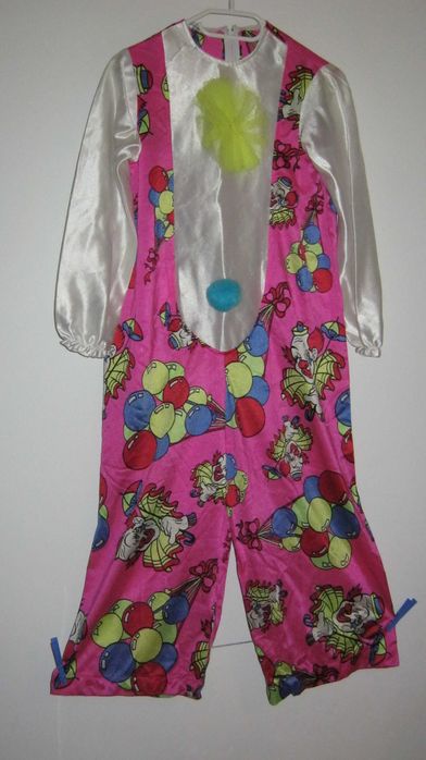 Costum carnaval,bal mascat,arlechin,clovn,copii 10-13 ani.