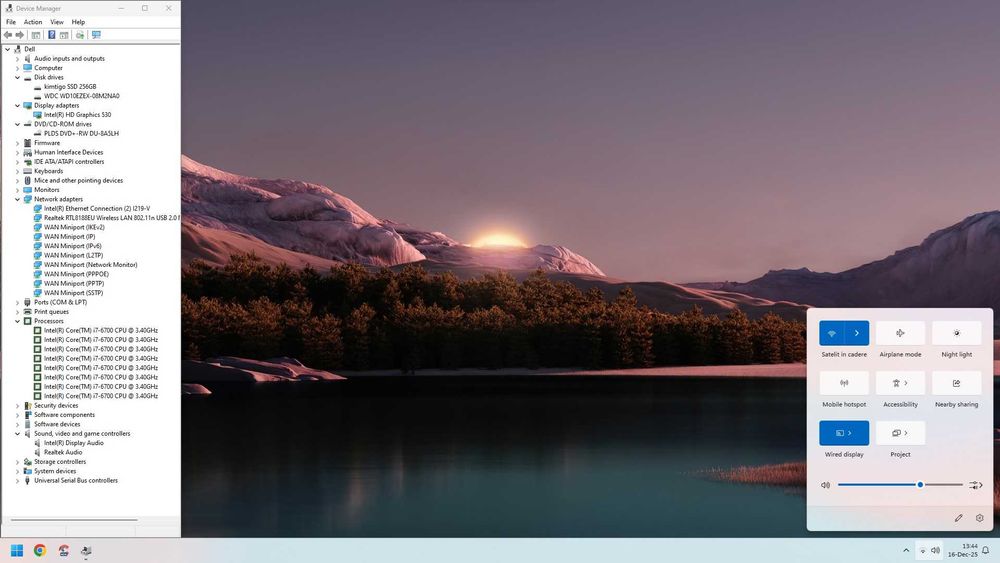 PC GAMING/WORK i7-6700/16GB DDR3/SSD240GB+HDD1TB/WiFi/W11 la 1000lei