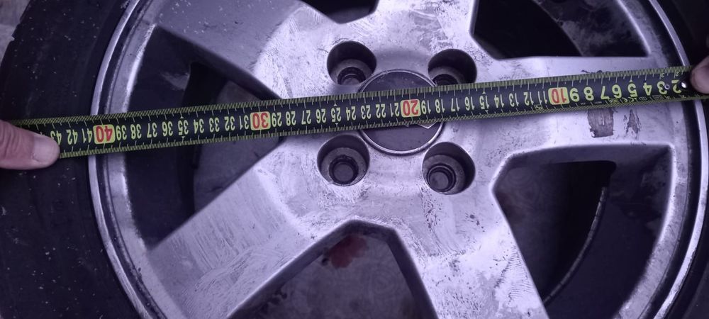 5 jante originale chevrolet aveo, prindere 4x100, R15