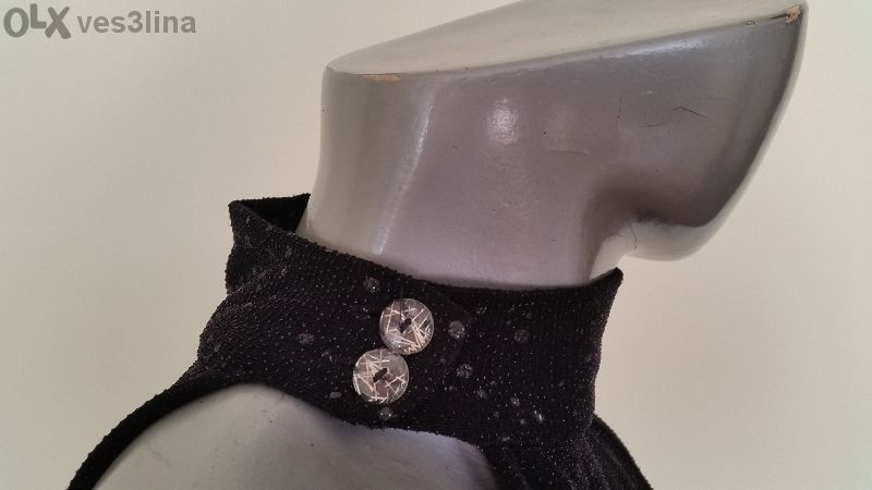 дълга черна бутикова рокля - 80лв.