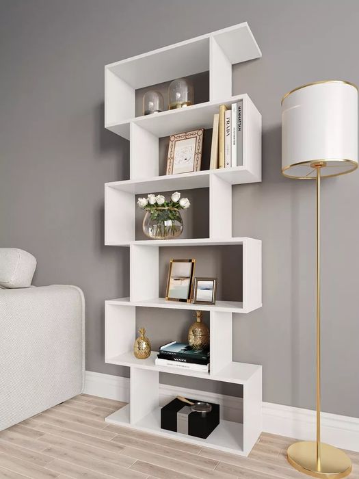 Стеллаж для книг Warehouse ЛДСП декоративный и современный, Полка, угл