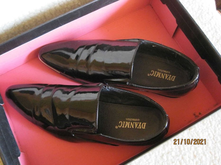 Официални мъжки лачени обувки 44