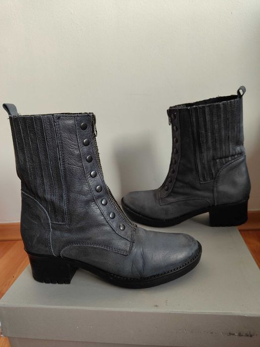 Ghete piele ,Noi, imblanite m 36