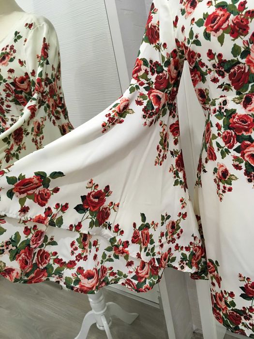 HM & Divided асиметрична рокля с флорални мотиви 40